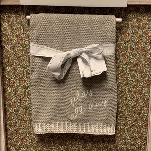 Silver cloud baby blanket